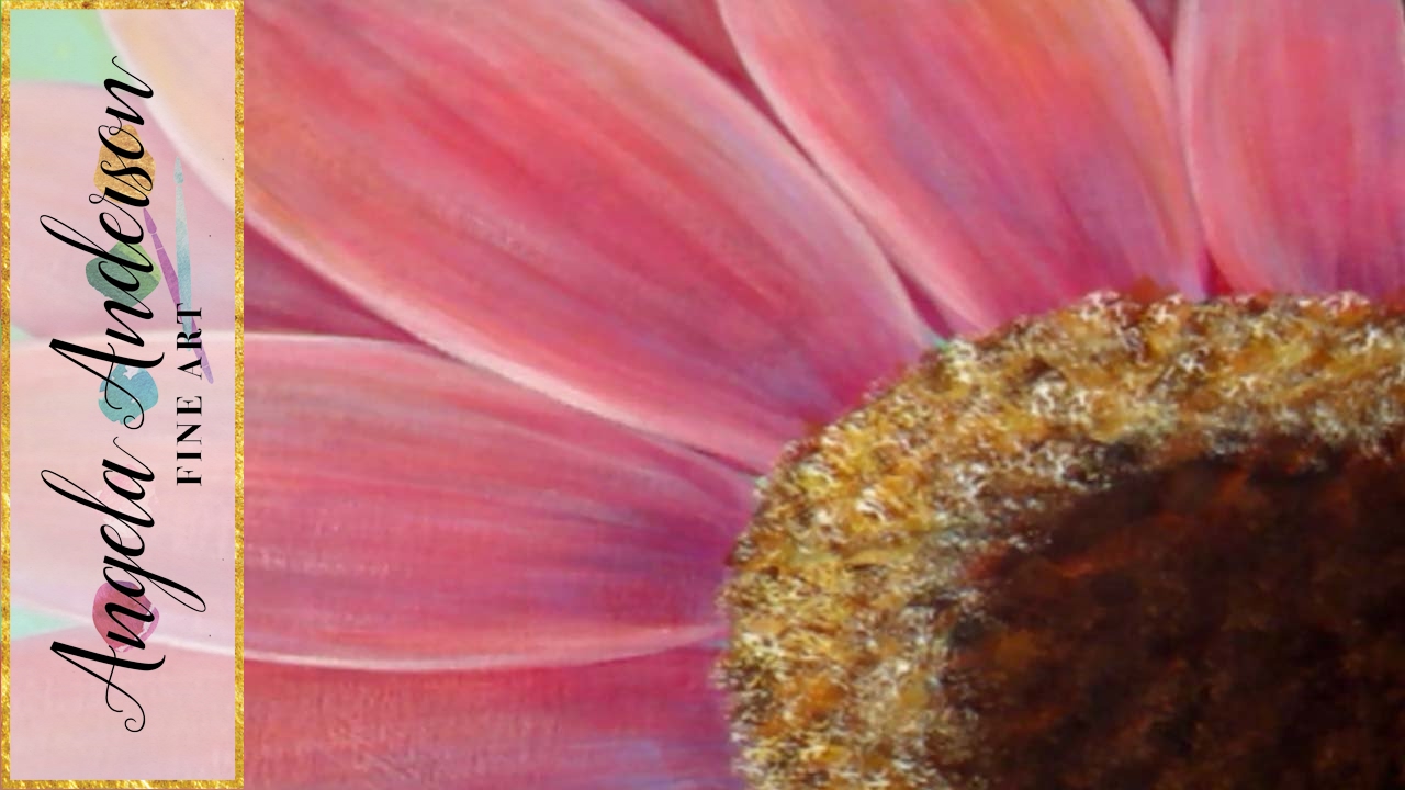 1280x720 Gerbera Daisy Acrylic Painting Tutorial For Beginners (Part 1 - Gerber Daisy Painting