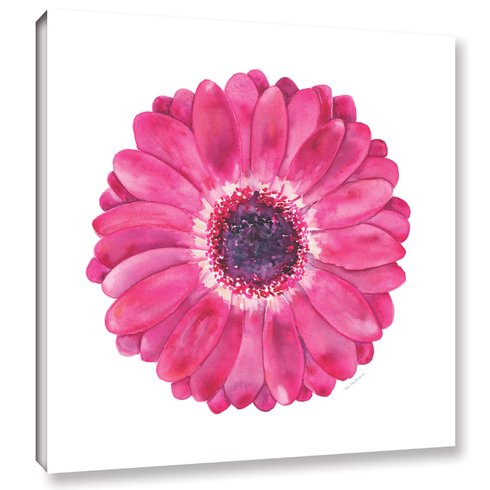 490x490 Latitude Run Magenta Gerbera Daisy Painting Print On Wrapped - Gerber Daisy Painting