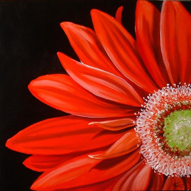 650x650 Red Gerbera Daisy - Gerber Daisy Painting