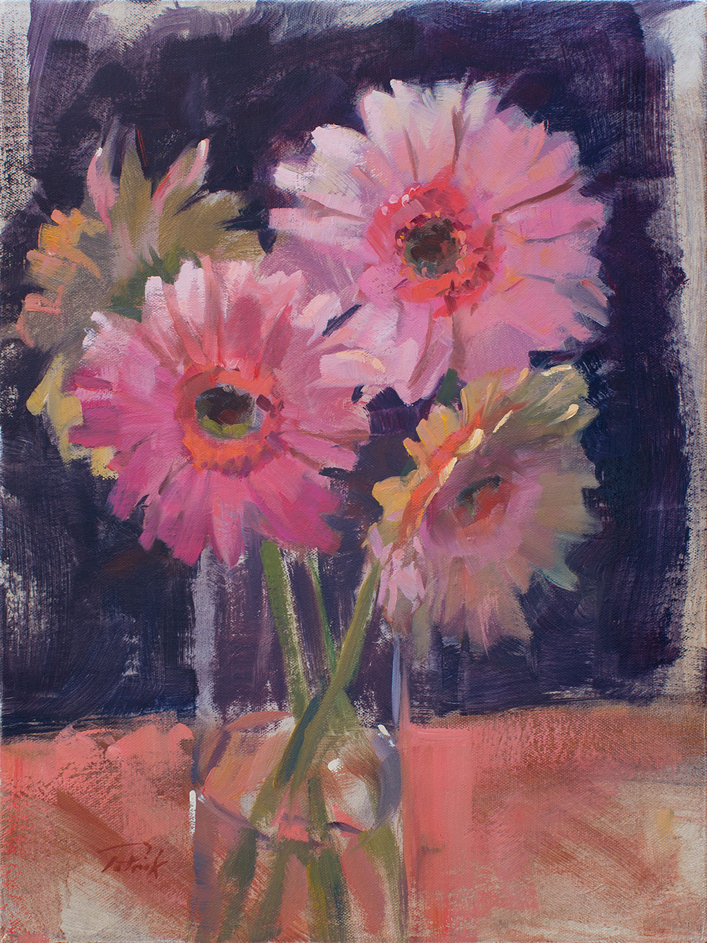 1024x1365 Patrick Saunders Fine Arts - Gerbera Daisy Painting