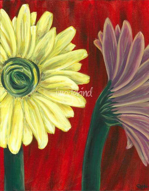 508x650 Stunning Gerbera Daisy Painting Reproductions For Sale On Fine - Gerbera Daisy Painting