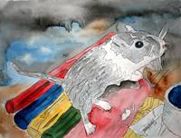 200x152 Stunning Gerbil Artwork For Sale On Fine Art Prints - Gerbil Painting