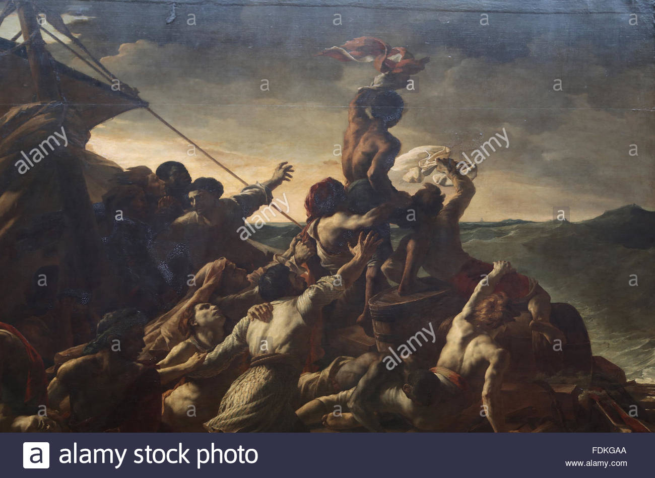 1300x949 The Raft Of The Medusa By French Painter Theodore Gericault Stock - Gericault Painting
