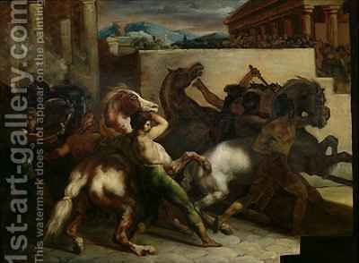 400x294 The Wild Horse Race - Gericault Painting