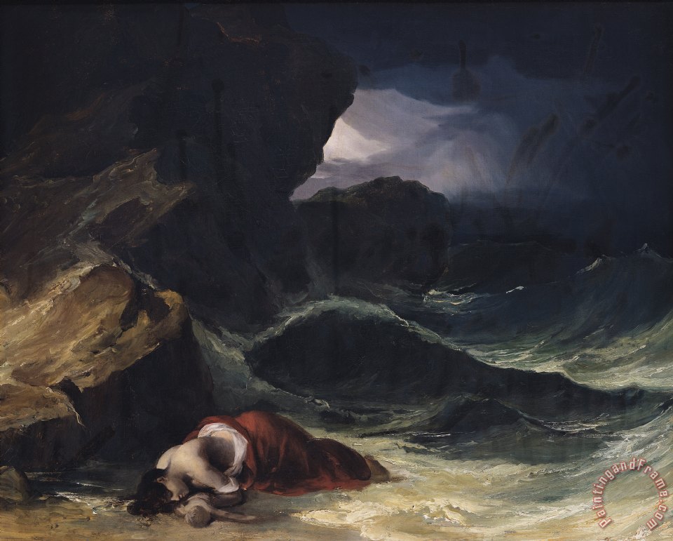 960x771 Theodore Gericault The Storm Or The Shipwreck Painting - Gericault Painting