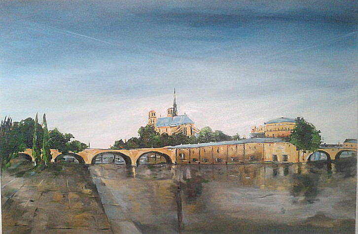 726x476 Hans Holubitschka - German Landscape Painting