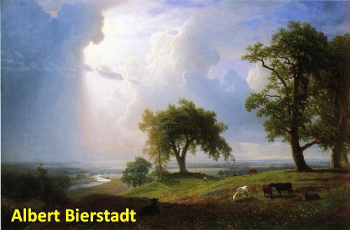 500x328 300 Color Paintings Of Albert Bierstadt - German Landscape Painting