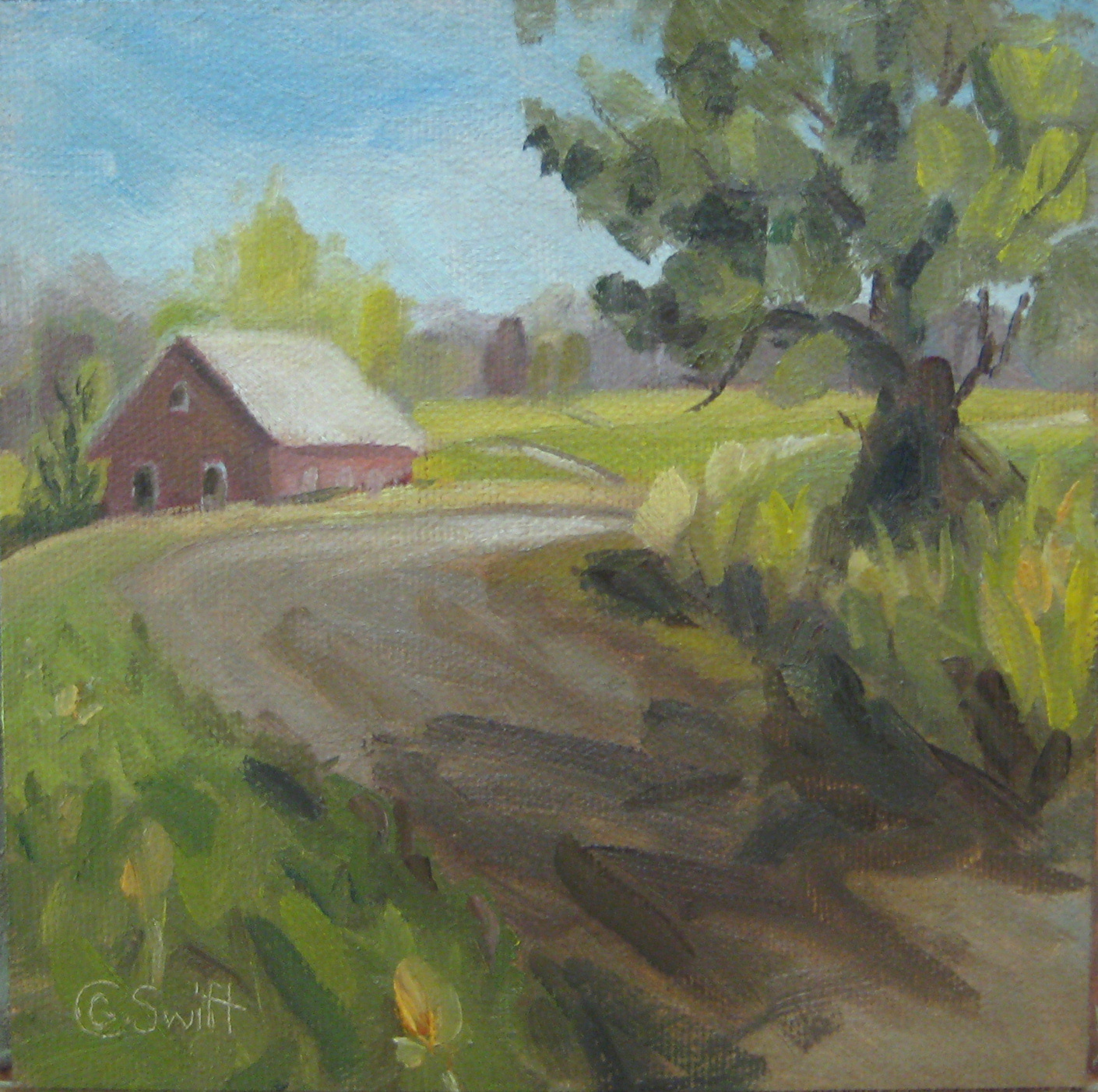 1410x1402 Charlene Swift's Paintings German Landscape Challenge - German Landscape Painting
