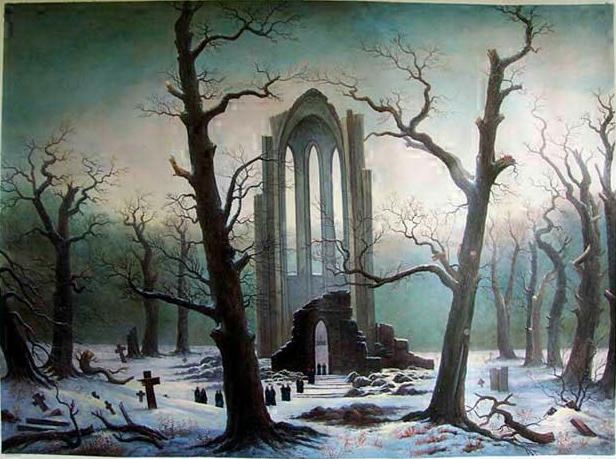 616x459 Splendidred Caspar David Friedrich - German Romantic Painting