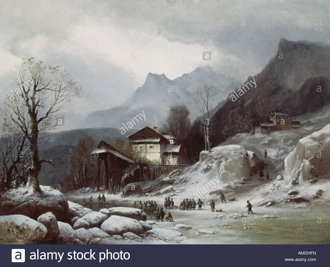 1300x1051 Fine Arts, Doll, Anton (1826 - German Romantic Painting