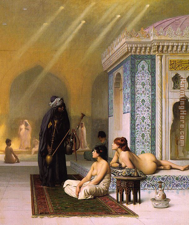 609x725 Jean Leon Gerome The Harem Bath Painting Anysize 50% Off - Gerome Painting