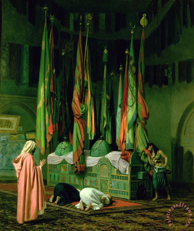 808x960 Jean Leon Gerome The Shrine Of Imam Hussein Painting - Gerome Painting