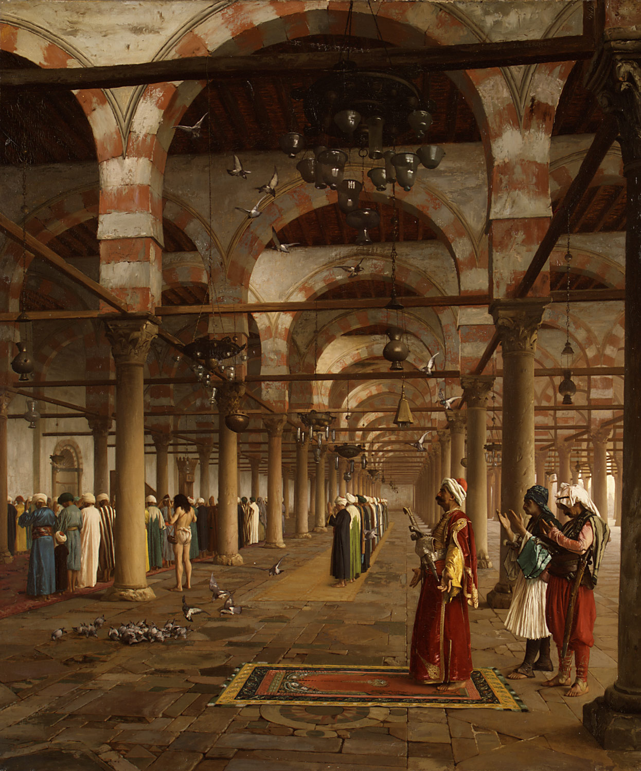 1246x1500 Prayer In The Mosque Jean 87.15.130 Work Of Art - Gerome Painting
