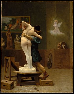 300x380 Pygmalion And Galatea Painting) - Gerome Painting