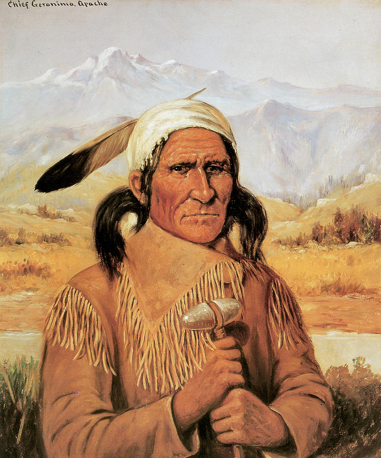 748x900 Geronimo Painting By Henry Cross - Geronimo Painting