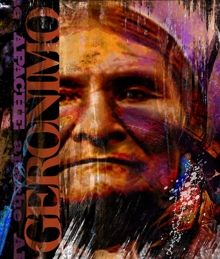 765x900 Geronimo Painting By Joe Mueller - Geronimo Painting