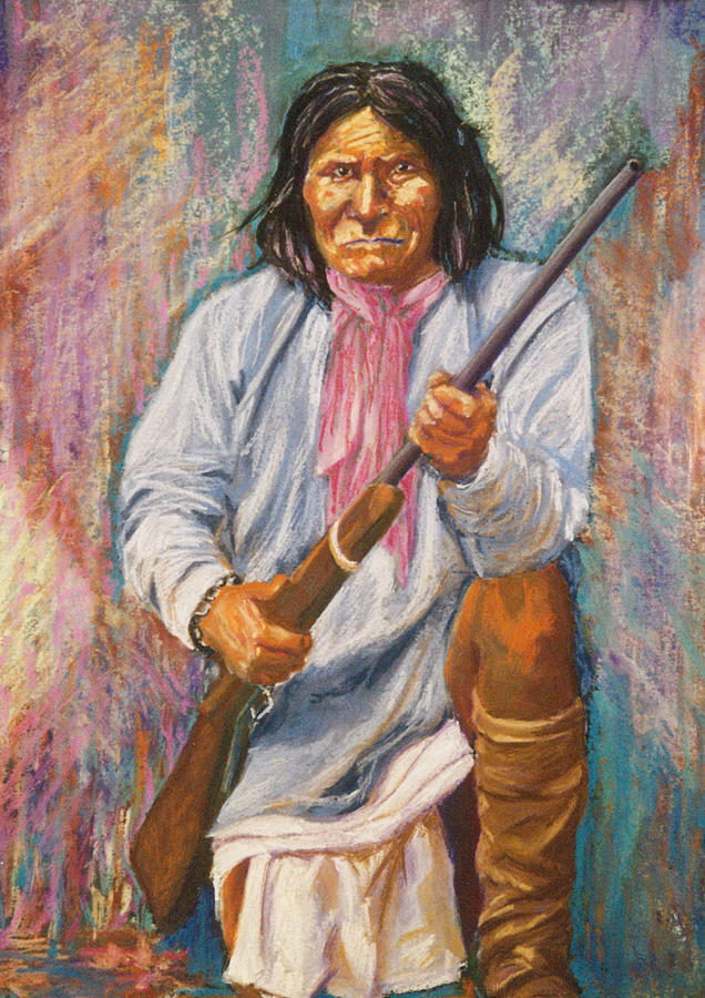 636x900 Geronimo Painting By Susan Ratcliffe - Geronimo Painting