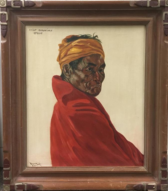 674x768 Roger Scott - Geronimo Painting