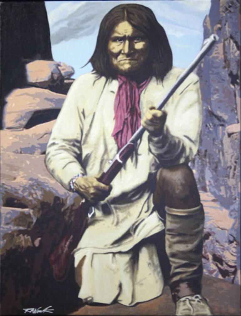 770x1010 Saatchi Art Geronimo Painting By Bob Womack - Geronimo Painting