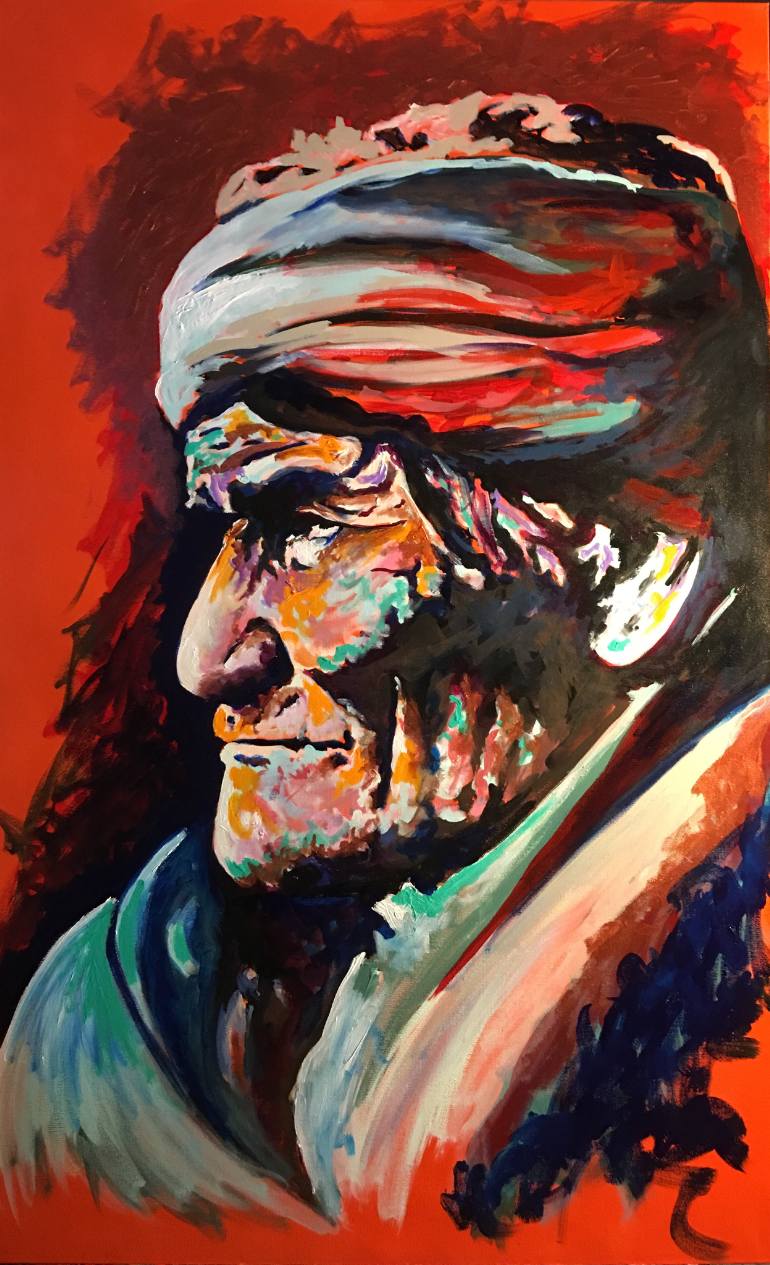 770x1265 Saatchi Art Geronimo Painting By Nicholas K Clark - Geronimo Painting