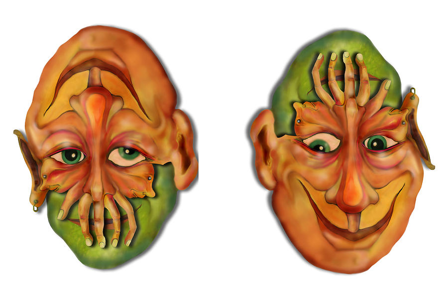 900x600 My Gestalt Painting By Walter Laing - Gestalt Painting