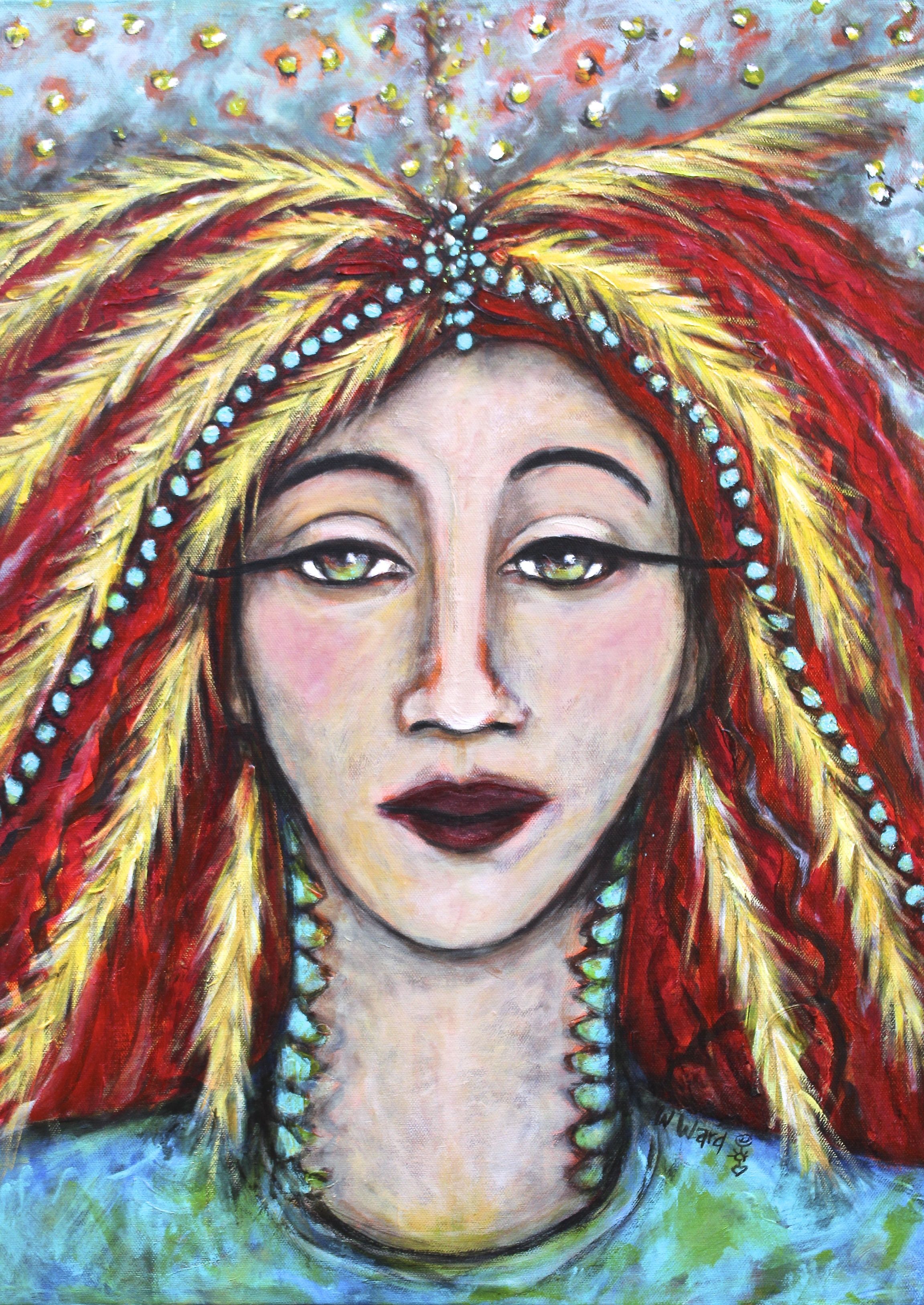 2304x3252 Gloria The Mermaid Muse - Get Er Done Painting