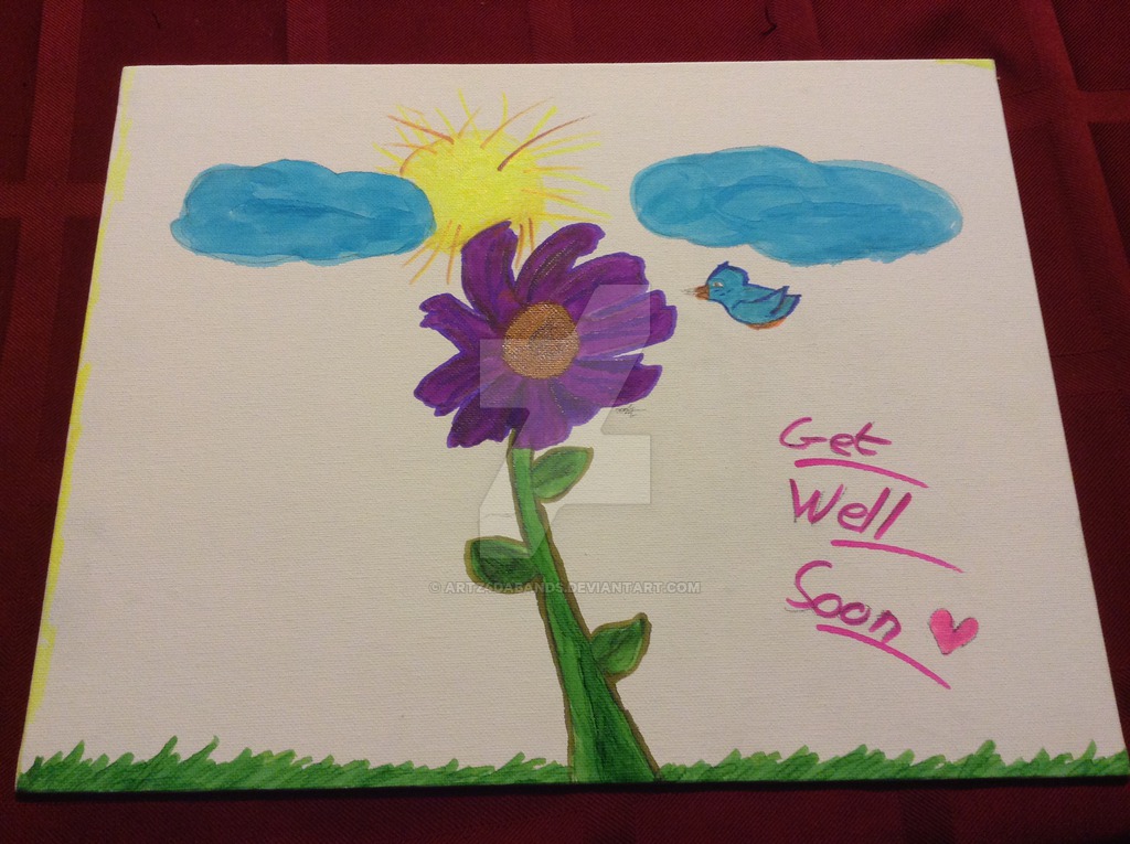1024x765 Get Well Soon Summer Painting By Artz4dabands - Get Well Soon Painting