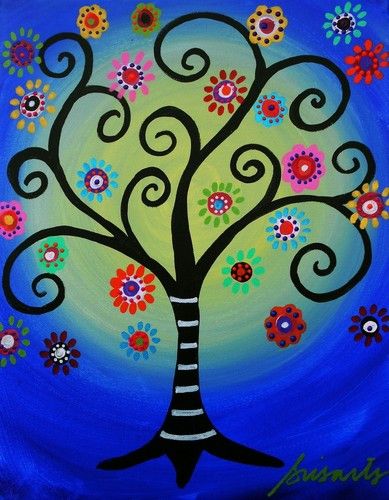 389x500 Tree Of Life Painting. Great Gift For Mom, New Baby, Healing - Get Well Soon Painting