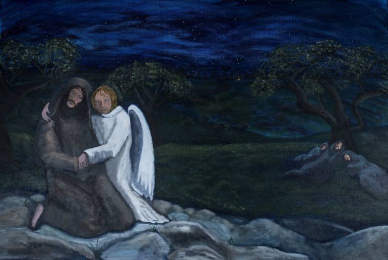770x517 Saatchi Art Gethsemane Painting By Denise Gracias - Gethsemane Painting