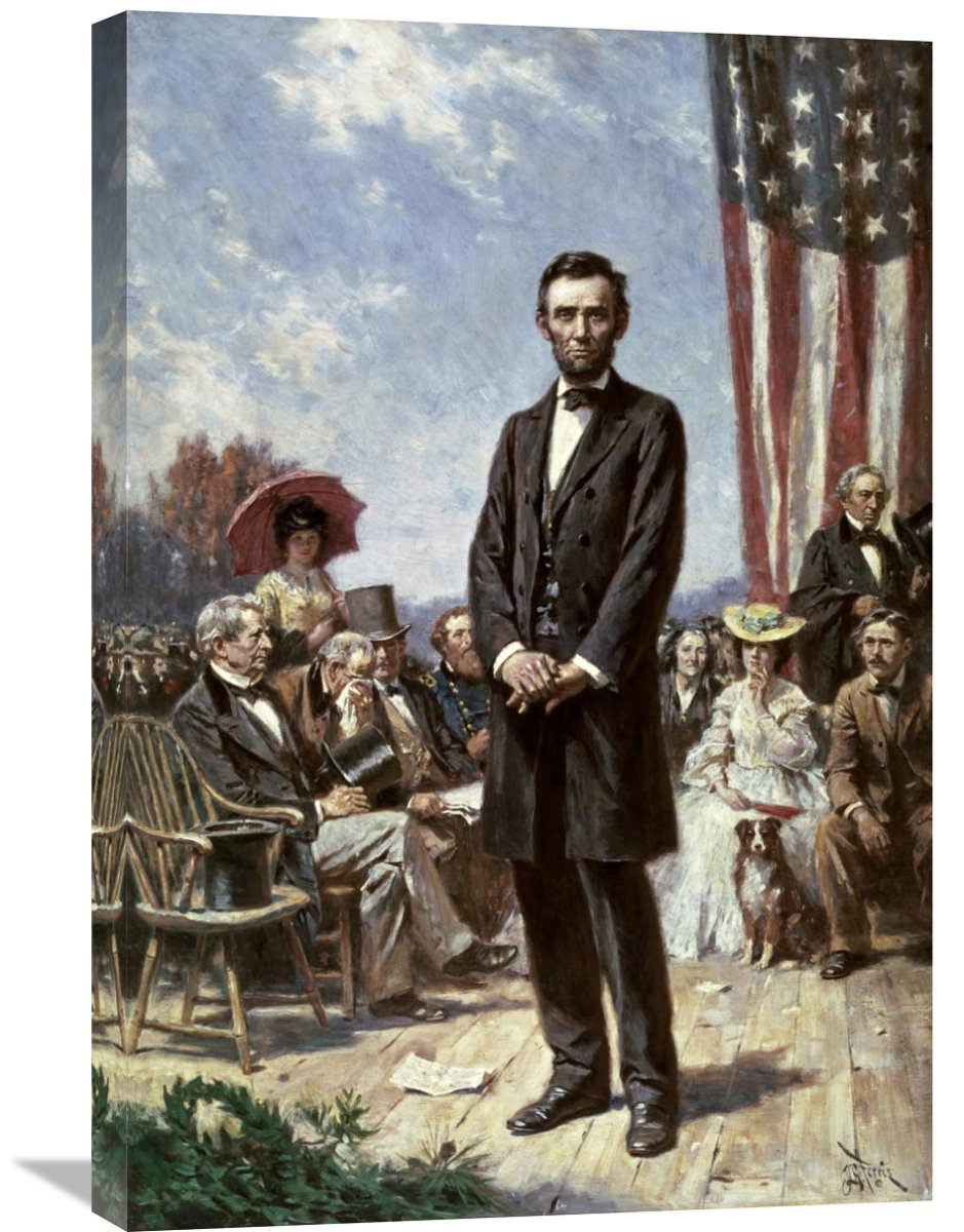939x1200 Global Gallery - Gettysburg Address Painting
