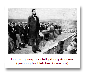 335x287 This Day In Quotes Lincoln's Gettysburg Address And Lord - Gettysburg Address Painting