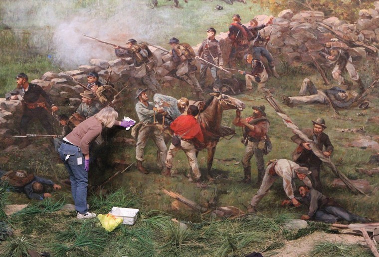 760x515 Gettysburg Cyclorama Painting Receives Public Cleaning Local - Gettysburg Painting