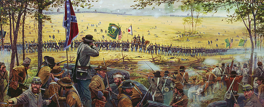 892x363 Irish Brigade - Gettysburg Painting
