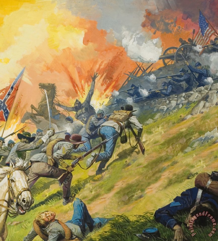 867x960 Severino Baraldi The Battle Of Gettysburg Painting - Gettysburg Painting