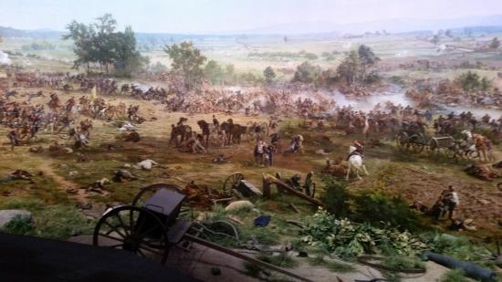 550x309 A Portion Of The Gettysburg Cyclorama Painting Depicting Pickett'S - Gettysburg Painting