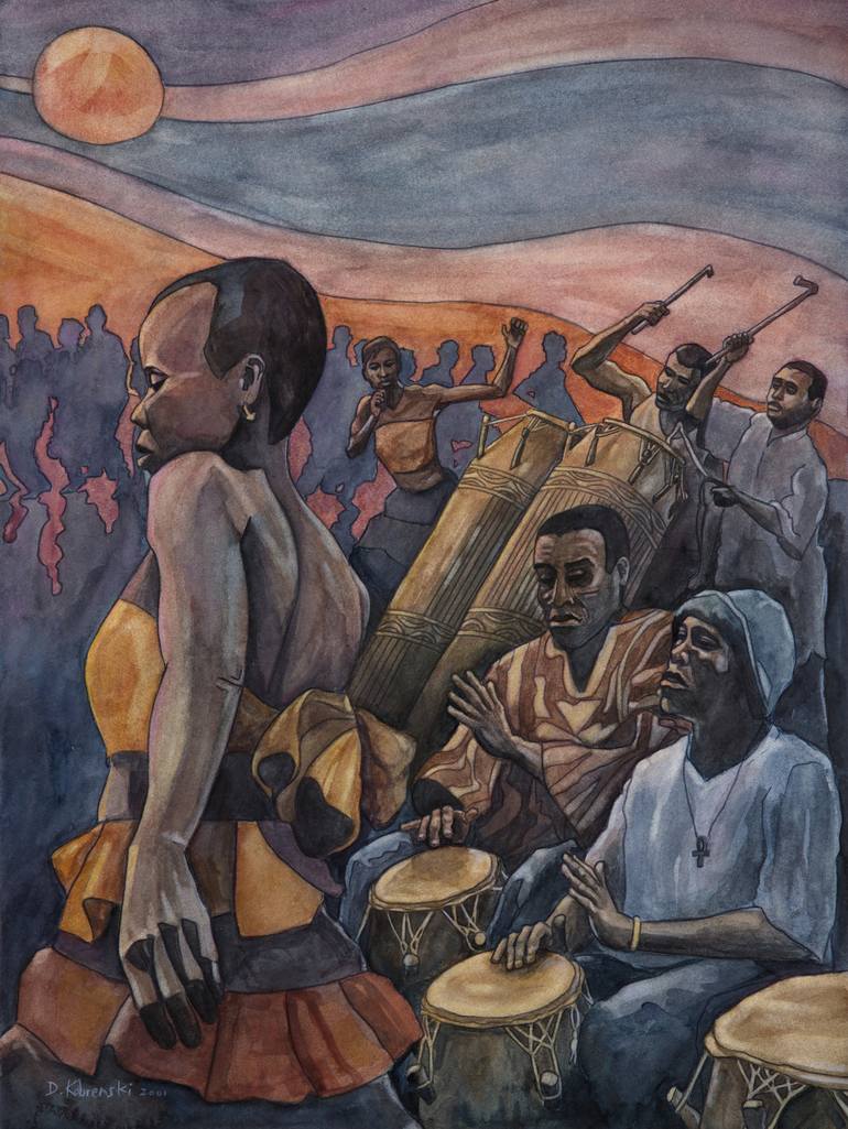 770x1025 Saatchi Art Kpanlogo - Ghana Painting