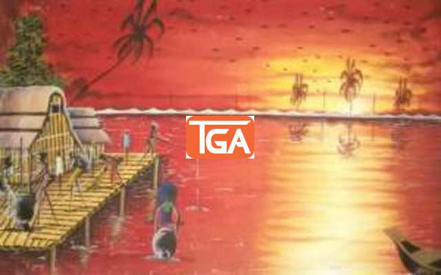 640x399 Canvas Painting 34x22 - Ghana Painting