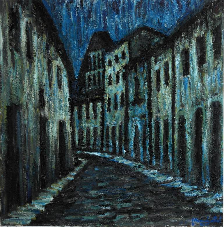 770x780 Saatchi Art Blue Ghetto Painting By Massimo Giottoli - Ghetto Painting