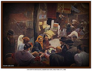 300x231 The Ghetto Remnants New York City 1905 Painting By Dwight Goss - Ghetto Painting