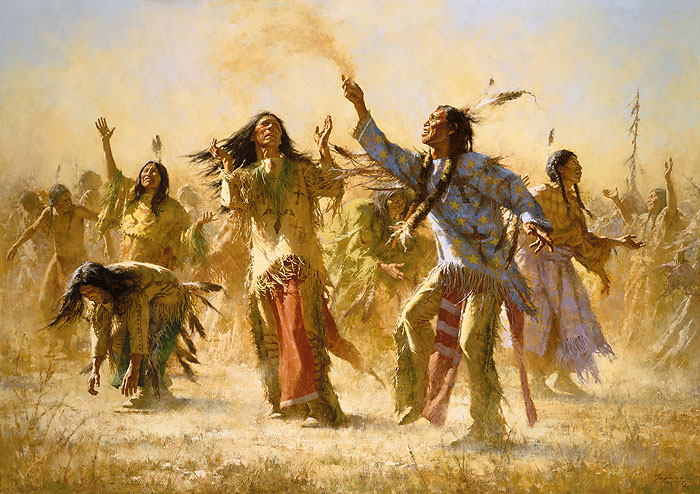 700x494 Hope Springs Eternal - Ghost Dance Painting
