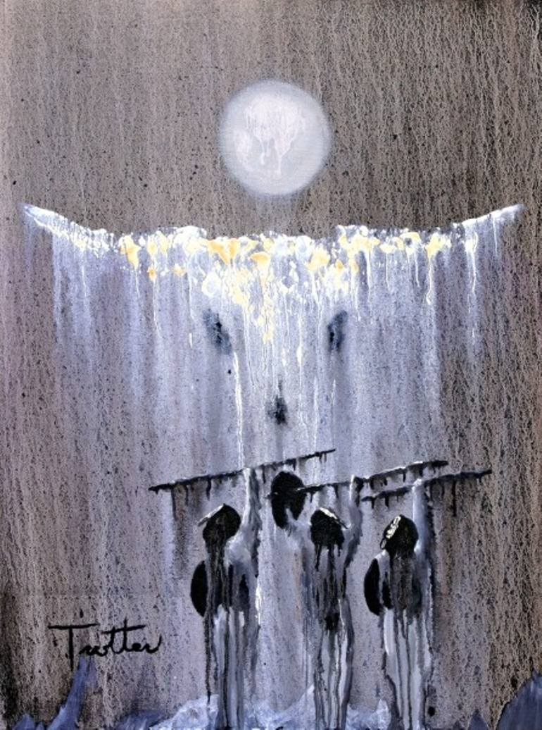 770x1036 Saatchi Art Ghost Dance Painting By Patrick Trotter - Ghost Dance Painting