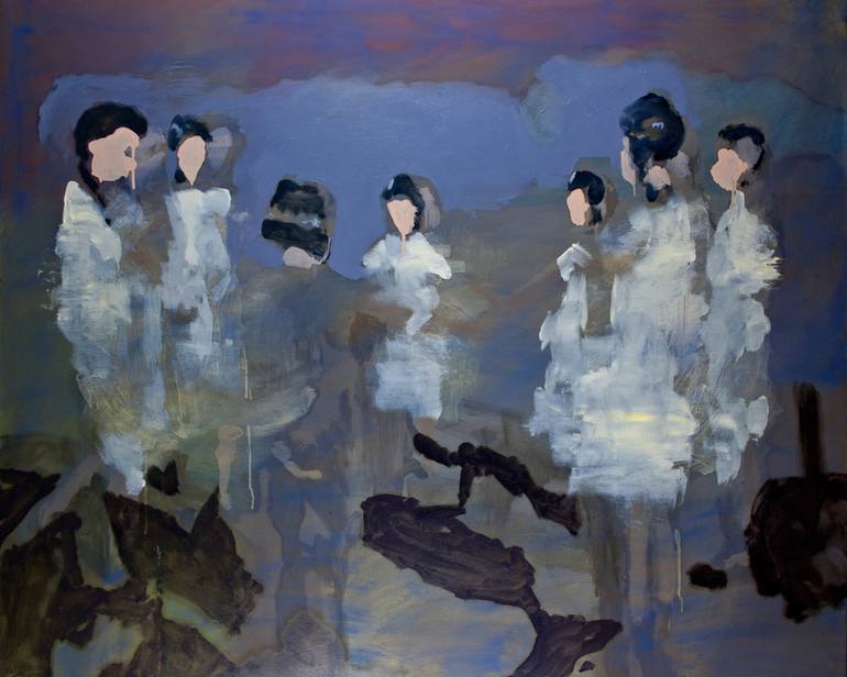 770x616 Saatchi Art Ghost Dance Sold Painting By David Storey - Ghost Dance Painting