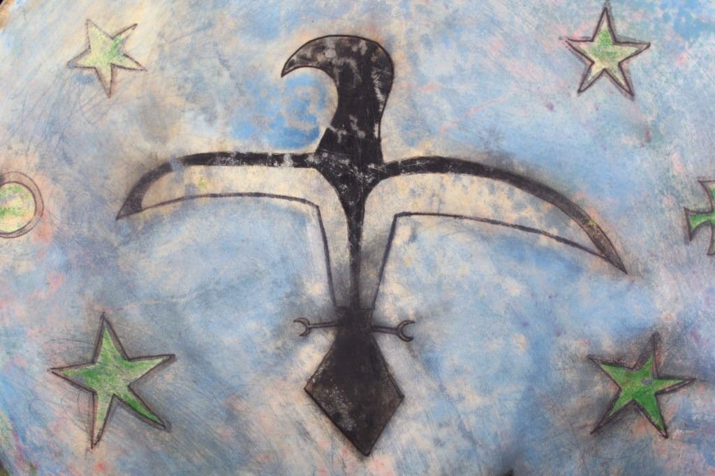 1024x682 Sioux Ghost Dance Drum From Fast Thunder C. 1890 - Ghost Dance Painting