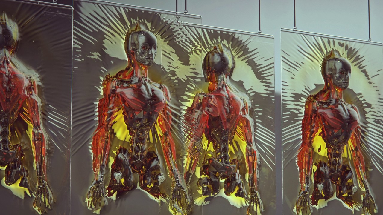 1280x720 My Design Work For Ghost In The Shell Film. - Ghost In The Shell Painting