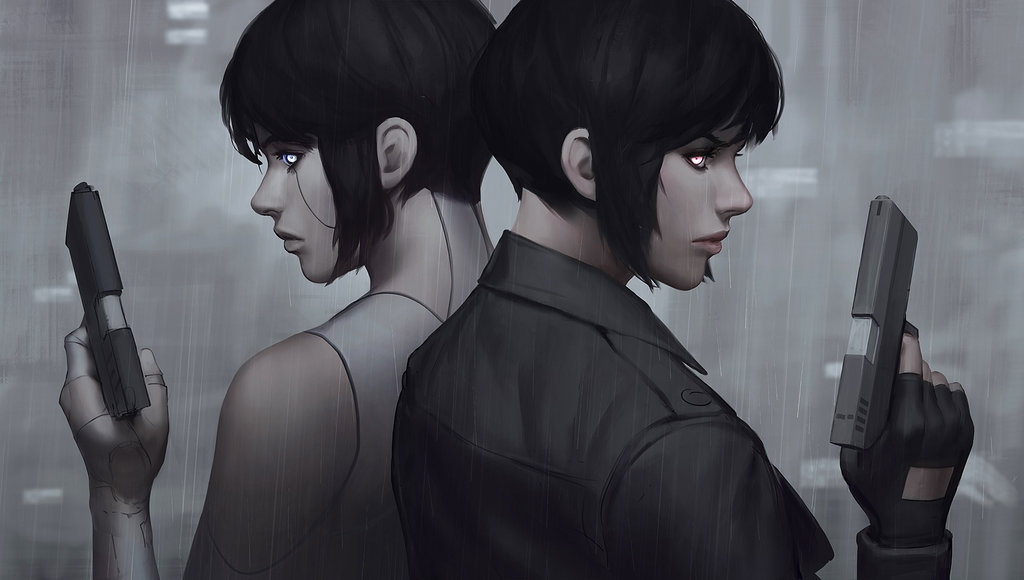 1024x580 Ghost In The Shell - Ghost In The Shell Painting