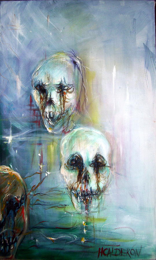 539x900 Ghost Ship 3 Painting By Heather Calderon - Ghost Painting