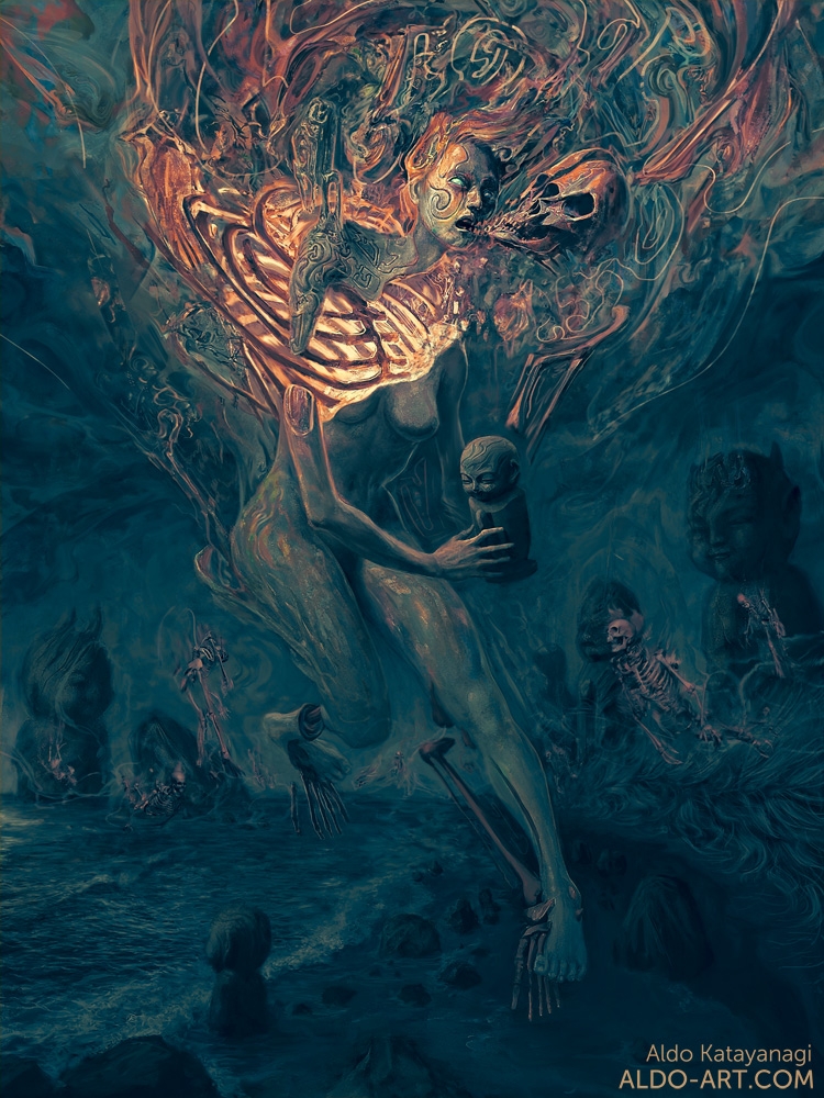 750x1000 Ghost Painting 5 By Aldo Katayanagi On Visualart - Ghost Painting