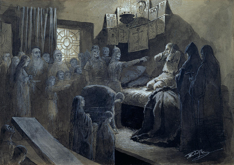 900x637 Ivan The Terrible Visited By The Ghosts Of Those He Murdered - Ghost Painting