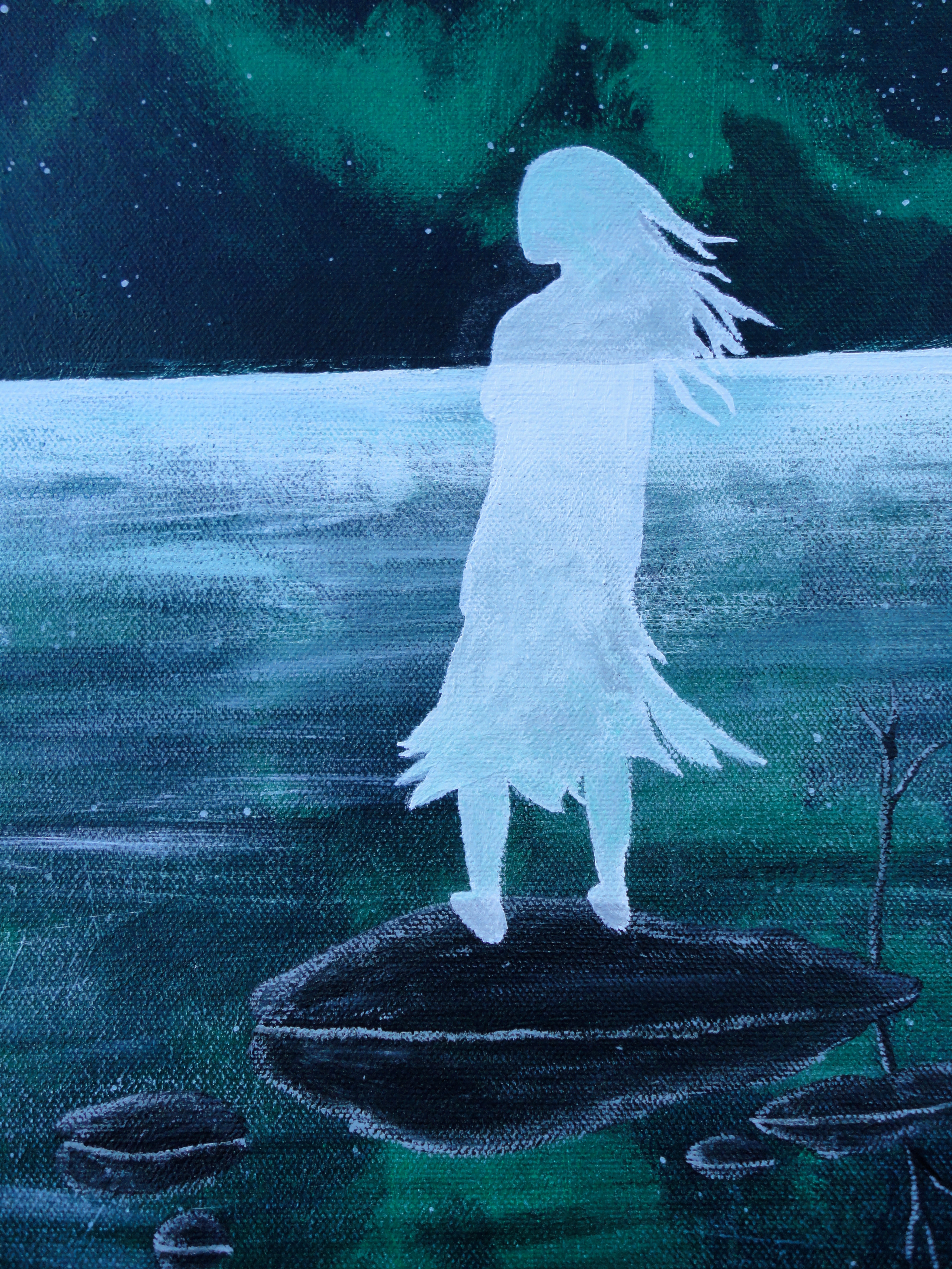 3240x4320 New Painting Living Ghost Handprint Soul - Ghost Painting