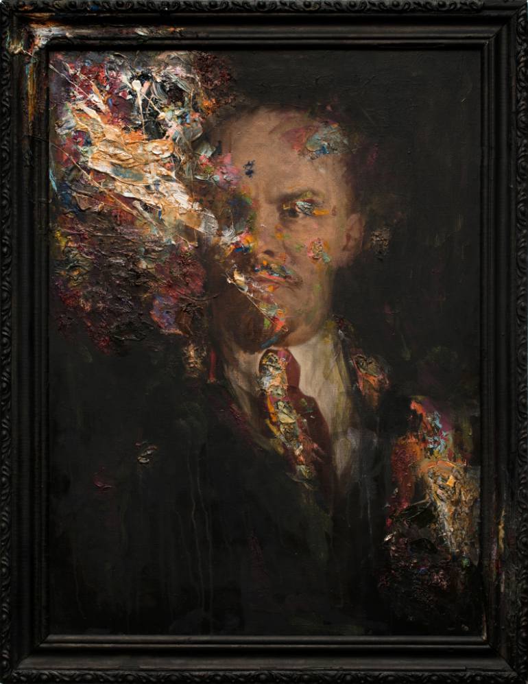 770x997 Saatchi Art The Ghost Painting By Oleksandr Balbyshev - Ghost Painting